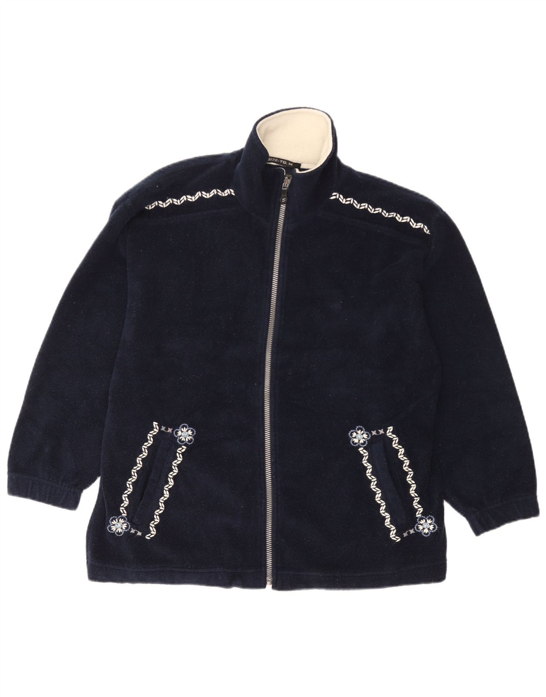 Jaqueta de lã feminina Campagnolo UK 14 azul marinho médio