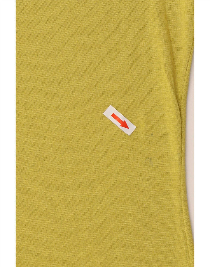 Top feminino Stefanel manga 3/4 Reino Unido 14 verde médio