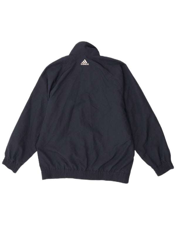 Adidas Meninos Graphic Tracksuit Top Jacket 13-14 Anos Azul Marinho Colorblock