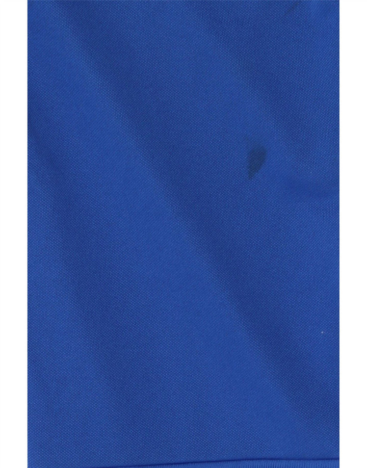 ADIDAS Womens Climalite Calças de treino UK 10 Pequeno Azul Poliéster