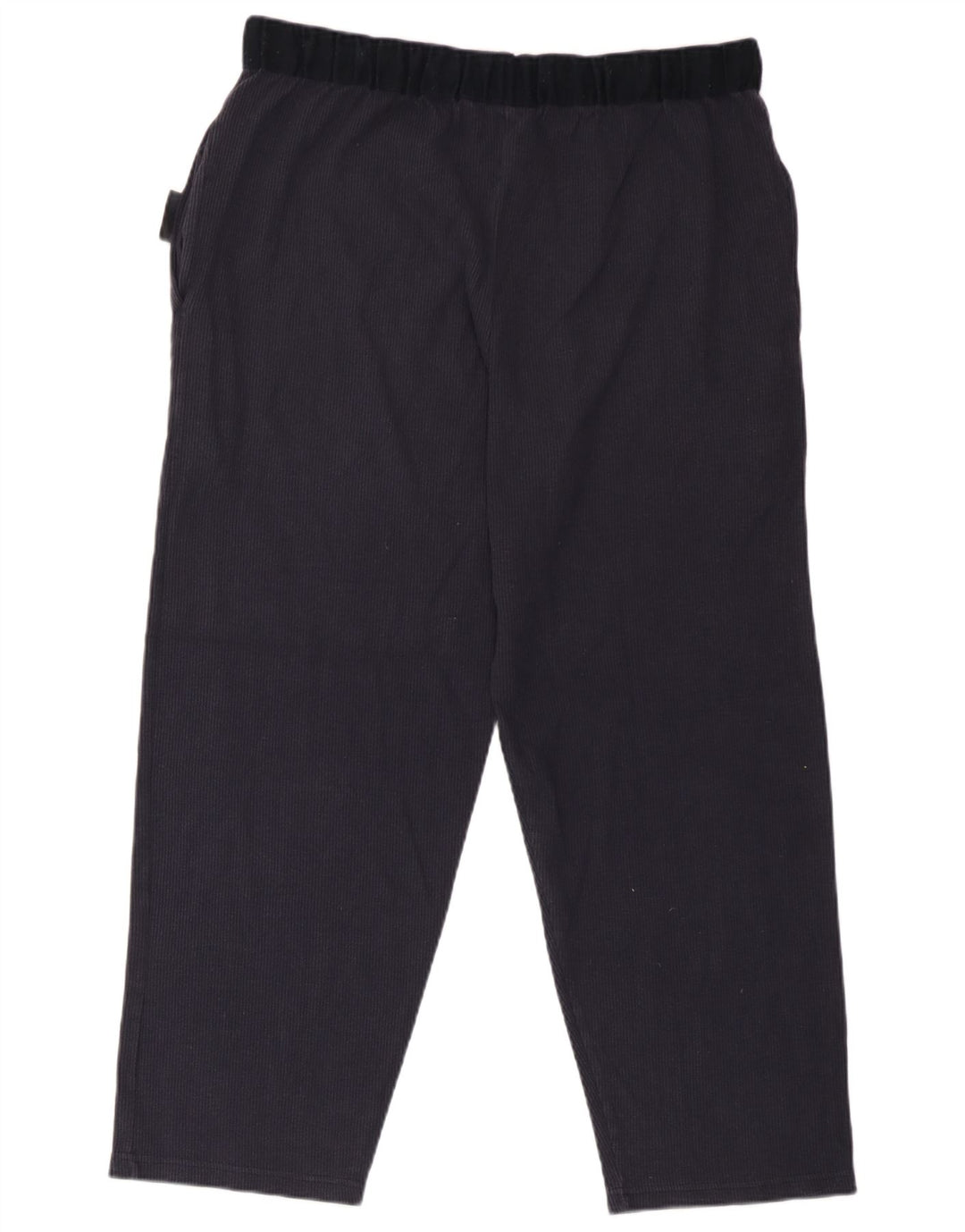 Calça de treino masculina Marks & Spencer, corte médio, azul marinho, algodão