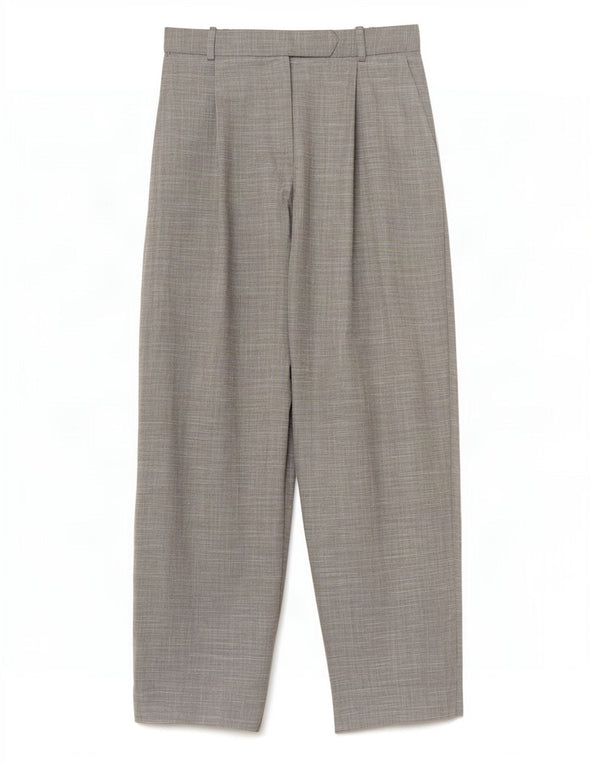 Calça feminina Topshop folgada e cortada Reino Unido 12 médio W28 L24 cinza