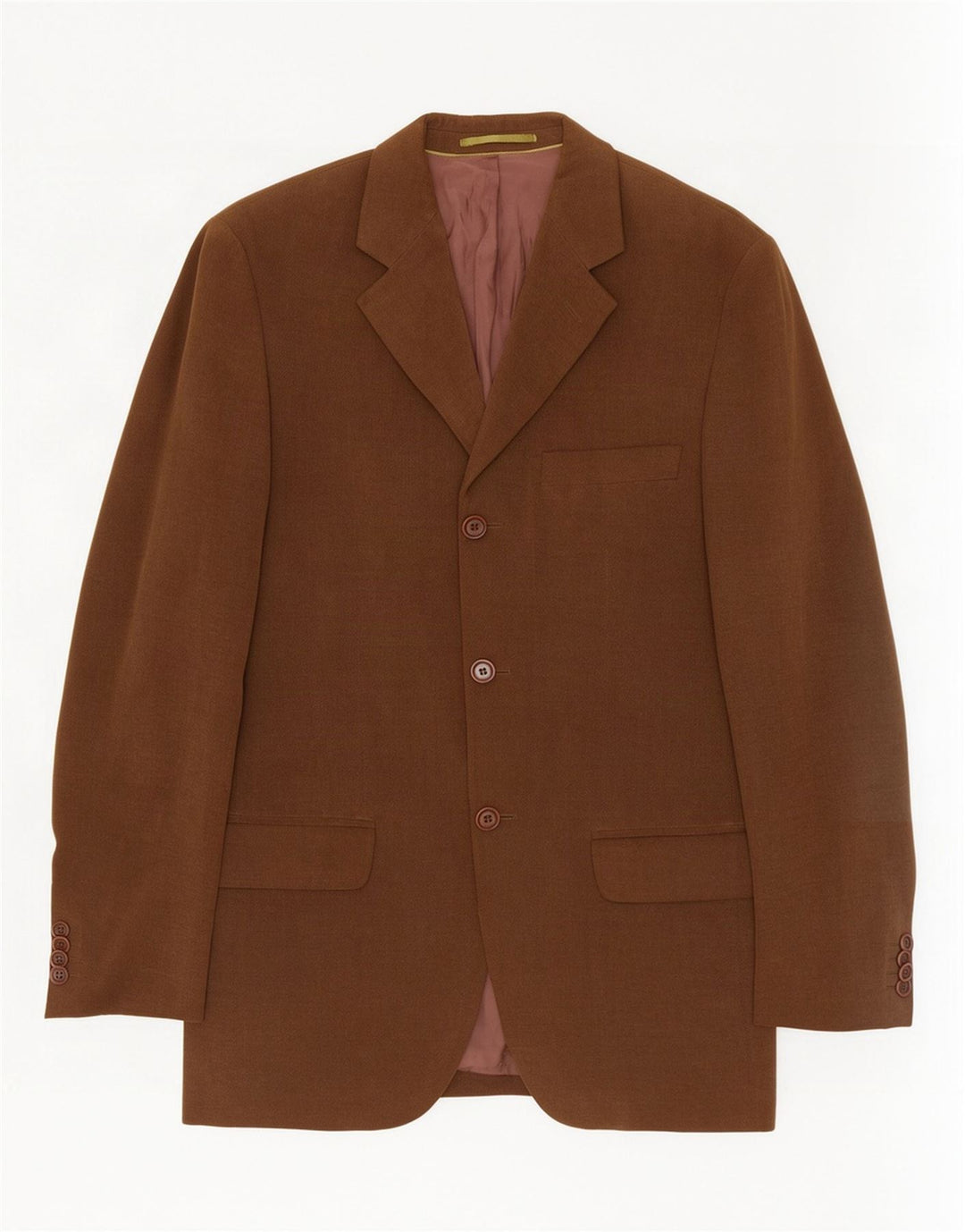 Jaqueta blazer masculina Massimo Dutti com 3 botões UE 46 algodão marrom pequeno