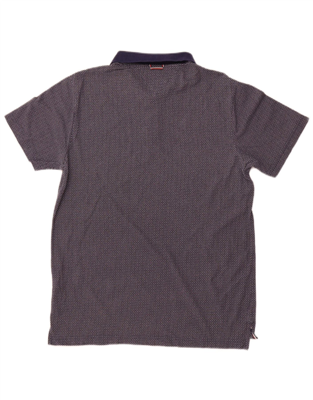 Camisa polo masculina TOMMY HILFIGER XL azul marinho algodão manchado