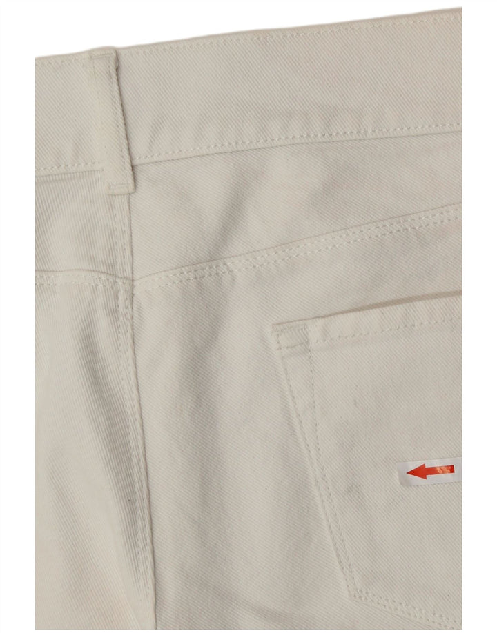 Calça jeans feminina Benetton W32 grande branco