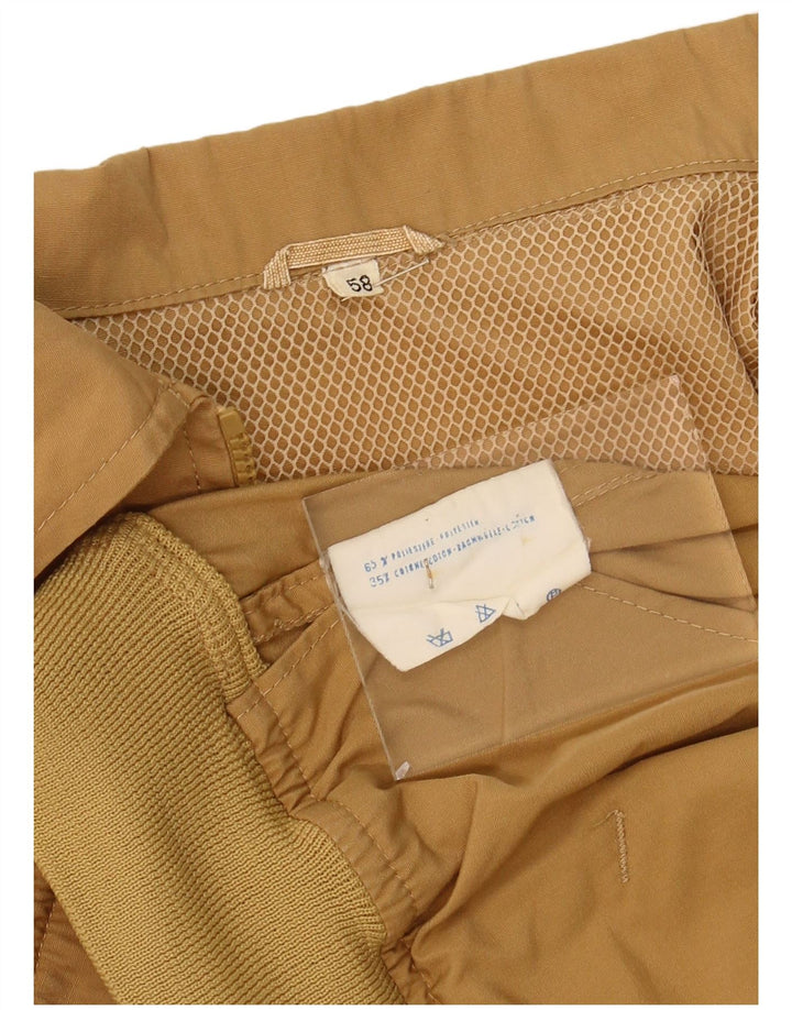 Jaqueta bomber feminina VINTAGE IT 58 5XL poliéster bege