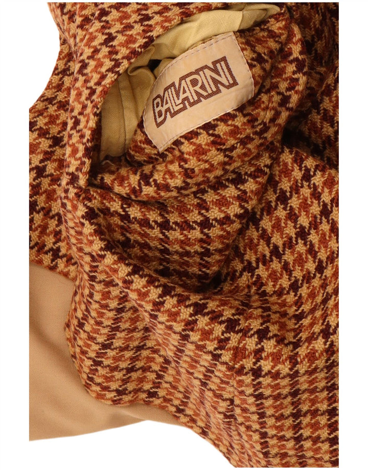 Sobretudo reversível feminino BALLARINI UK 10 pequeno marrom Houndstooth