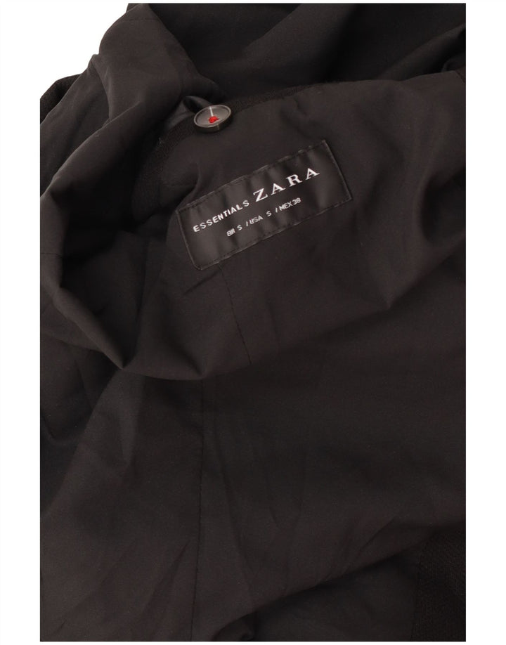Jaqueta blazer masculina Zara com 2 botões Reino Unido 36 pequena preta