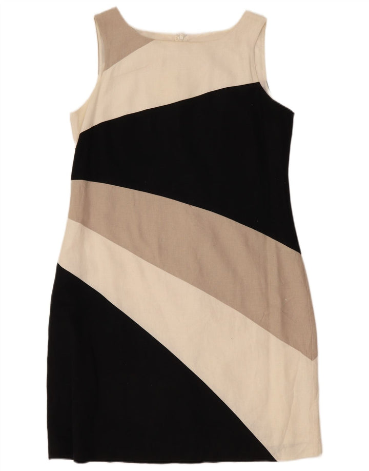 Vestido bainha feminino Marks & Spencer Reino Unido 14 bloco colorido médio multicolorido
