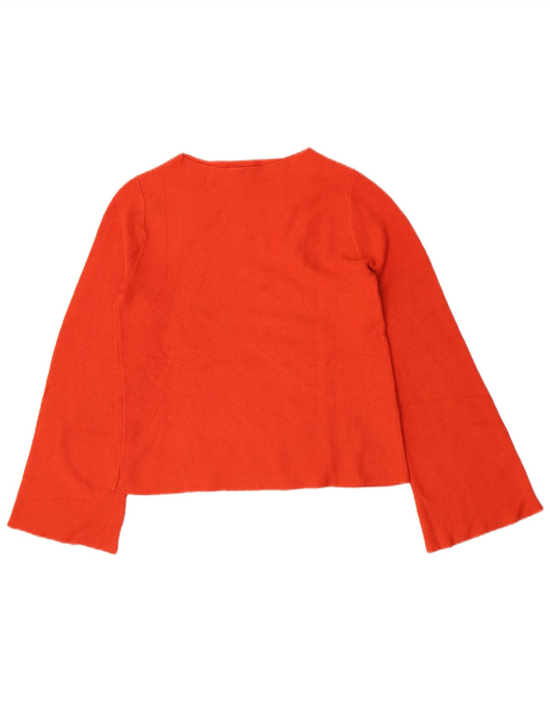 Top feminino Oasis manga comprida UK 6 XS laranja viscose