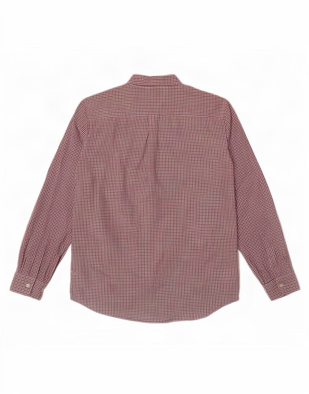 Camisa masculina Chaps grande xadrez vermelha de algodão