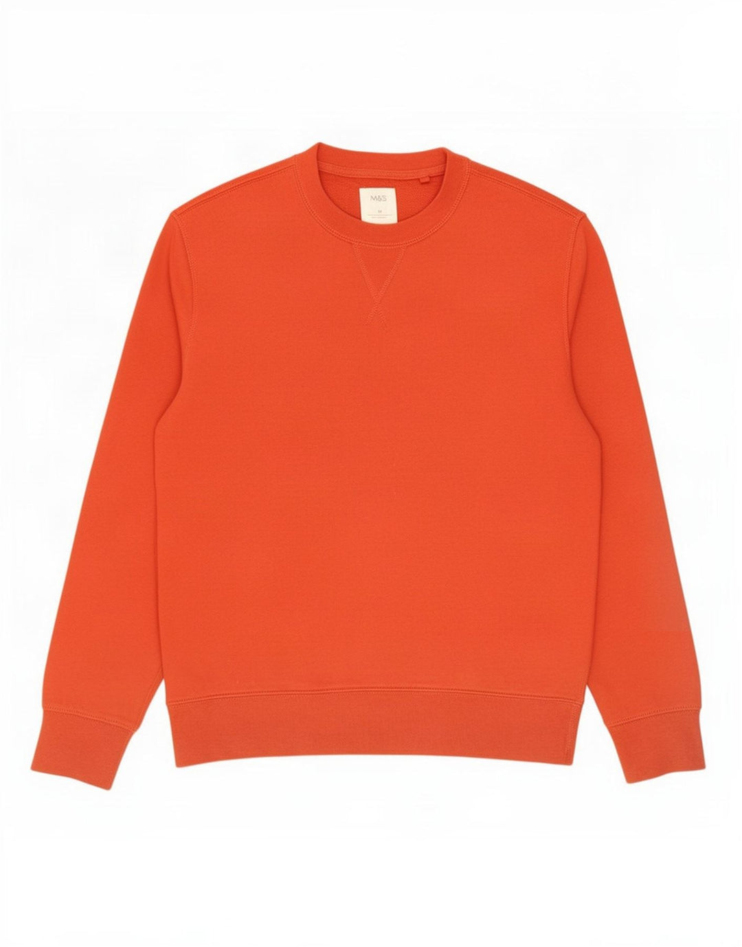 Suéter masculino Marks & Spencer de algodão vermelho médio