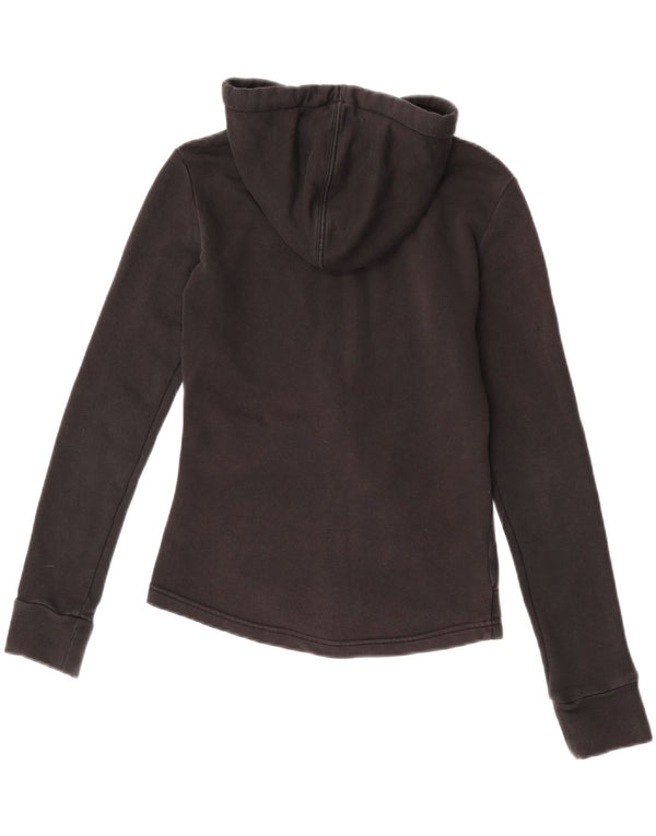 Suéter Puma feminino com capuz e zíper UK 6 XS preto
