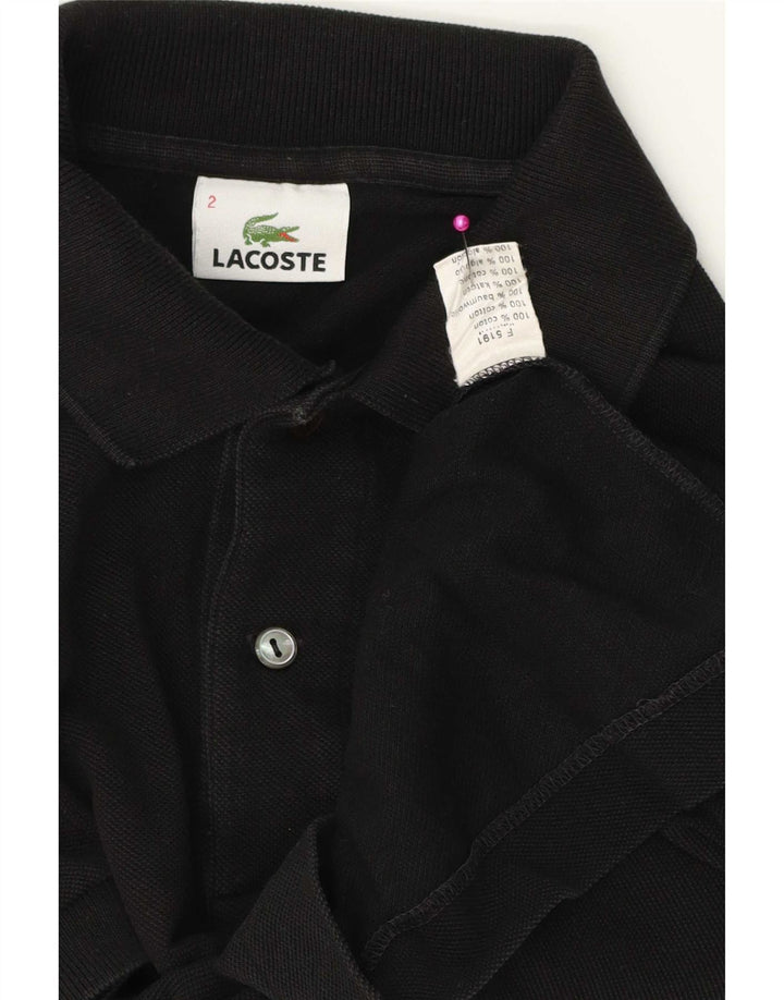 Camisa polo masculina Lacoste tamanho 2 XS algodão preto