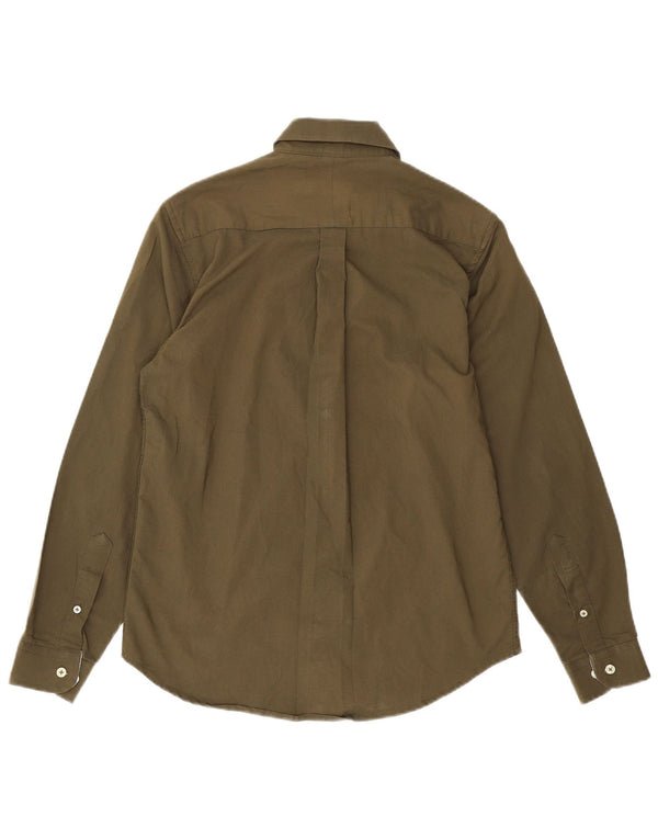 Camisa masculina Ralph Lauren pequena cáqui