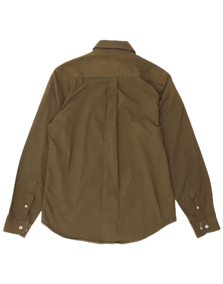 Camisa masculina Ralph Lauren pequena cáqui