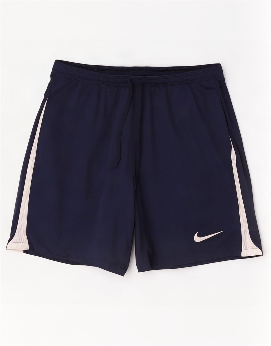 Shorts esportivos masculinos Nike Slim Fit grande poliéster colorblock azul marinho