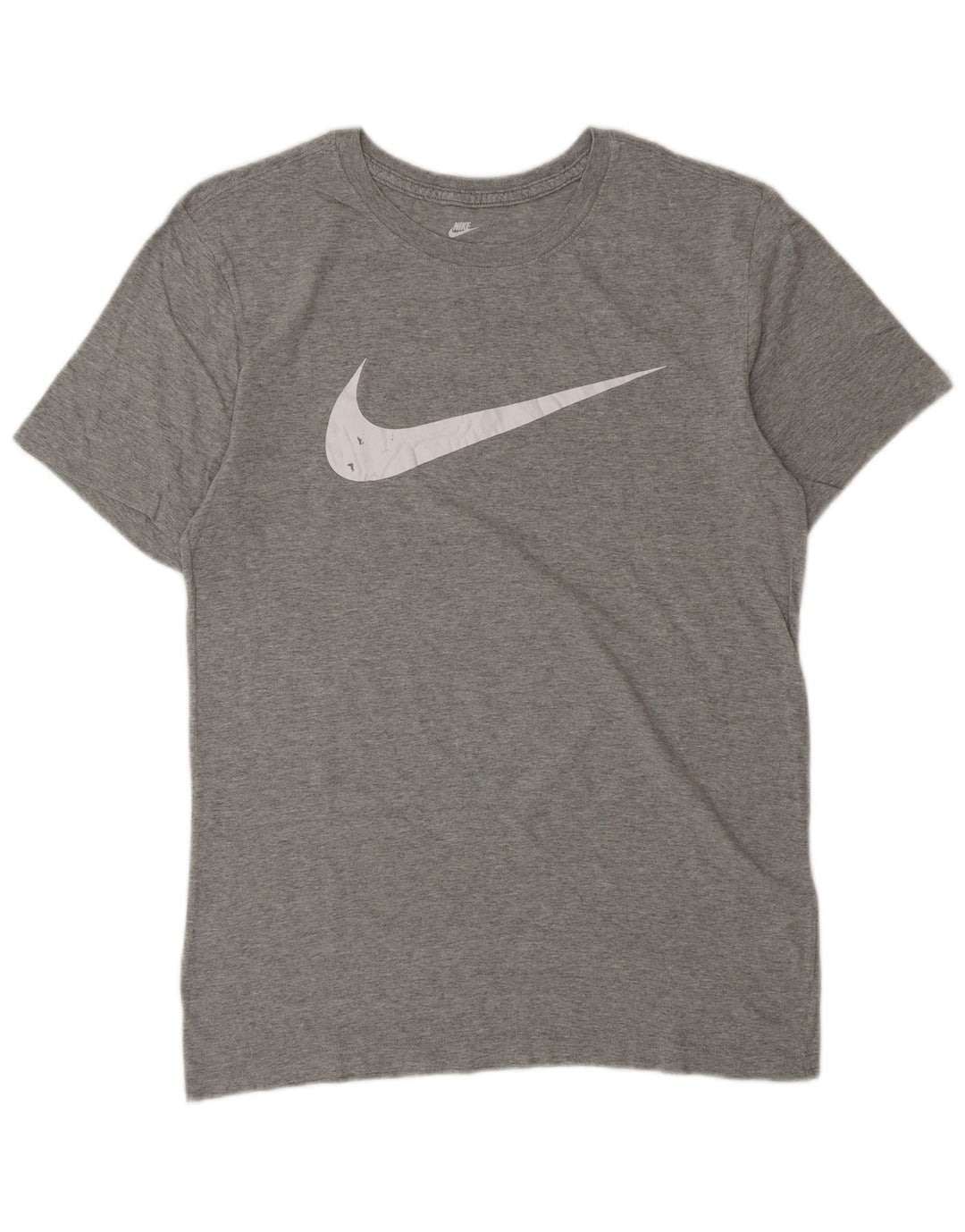 Camiseta Nike masculina gráfica Top pequeno algodão cinza