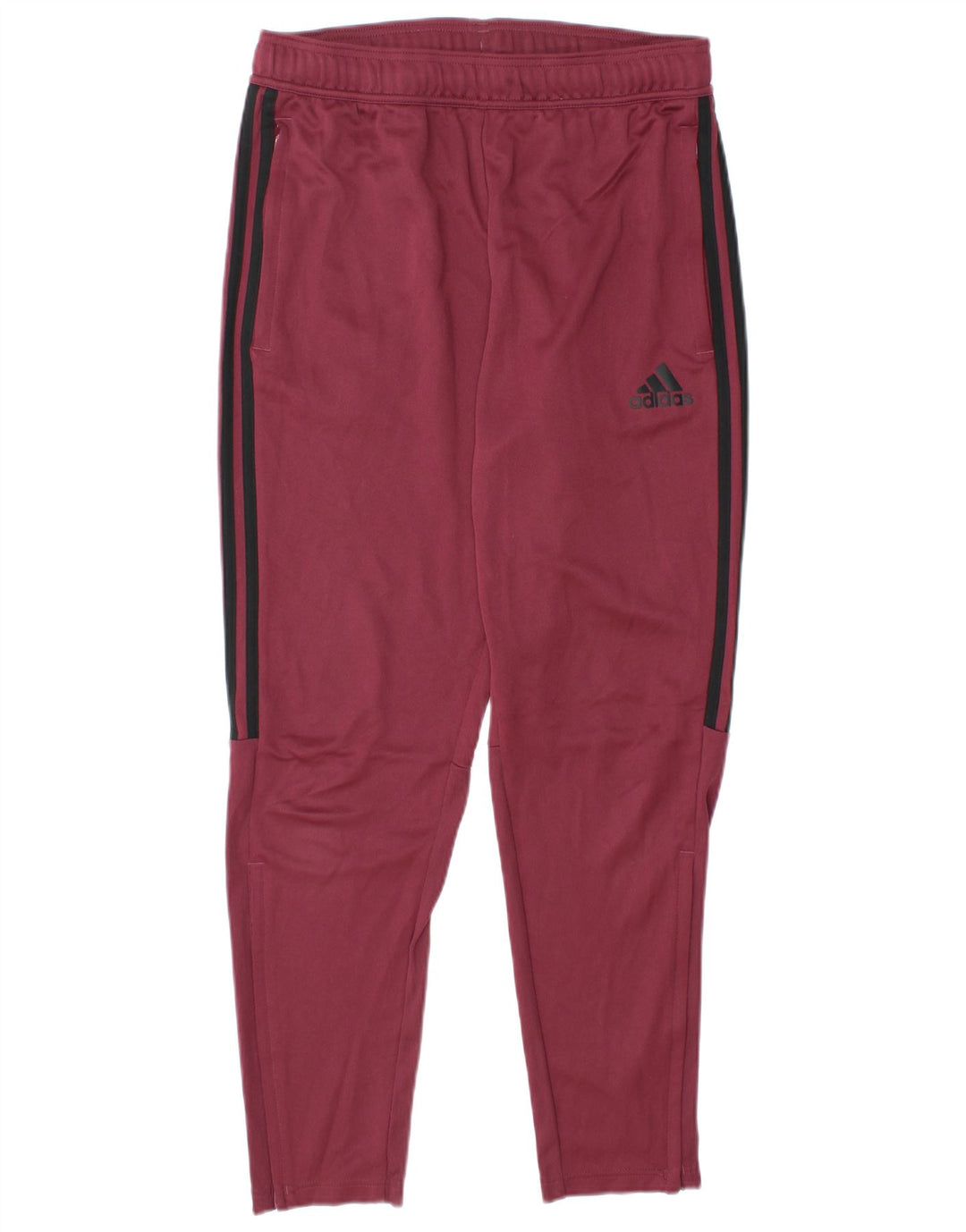Adidas Mens Calças de treino Médio Borgonha Poliéster