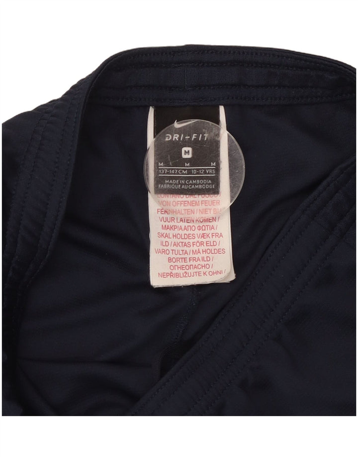 NIKE Boys Dri Fit Sport Shorts 10-11 Years Medium  Navy Blue Polyester