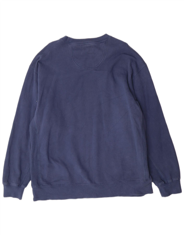 Izod moletom masculino alto jumper XL azul marinho algodão