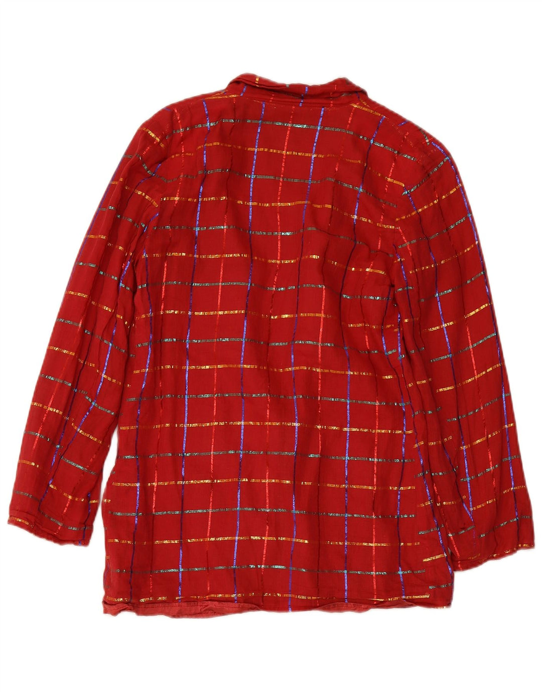 Jaqueta blazer feminina MONSOON com 1 botão Reino Unido 12 algodão xadrez médio borgonha