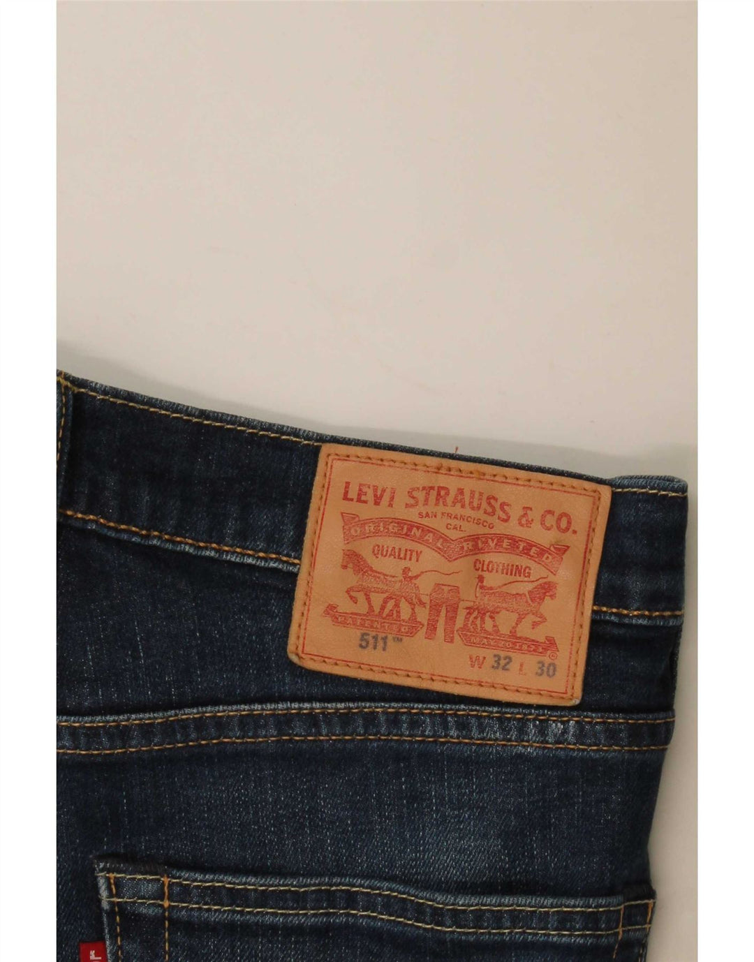 Calça jeans feminina Levi's 511 Slim W32 L30 azul marinho algodão