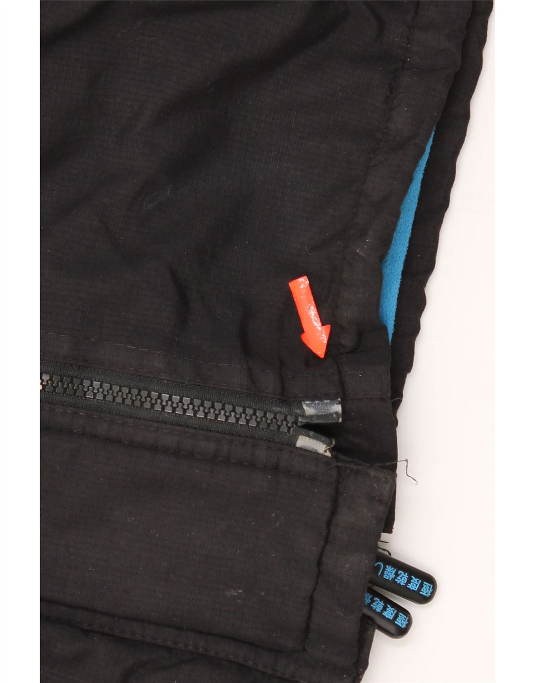 Jaqueta corta-vento masculina Superdry com capuz gráfico Reino Unido 38 médio preto nylon