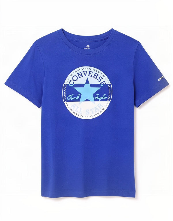 Camiseta Converse Boys Chuck Taylor Graphic Top 10-11 Anos Azul Médio