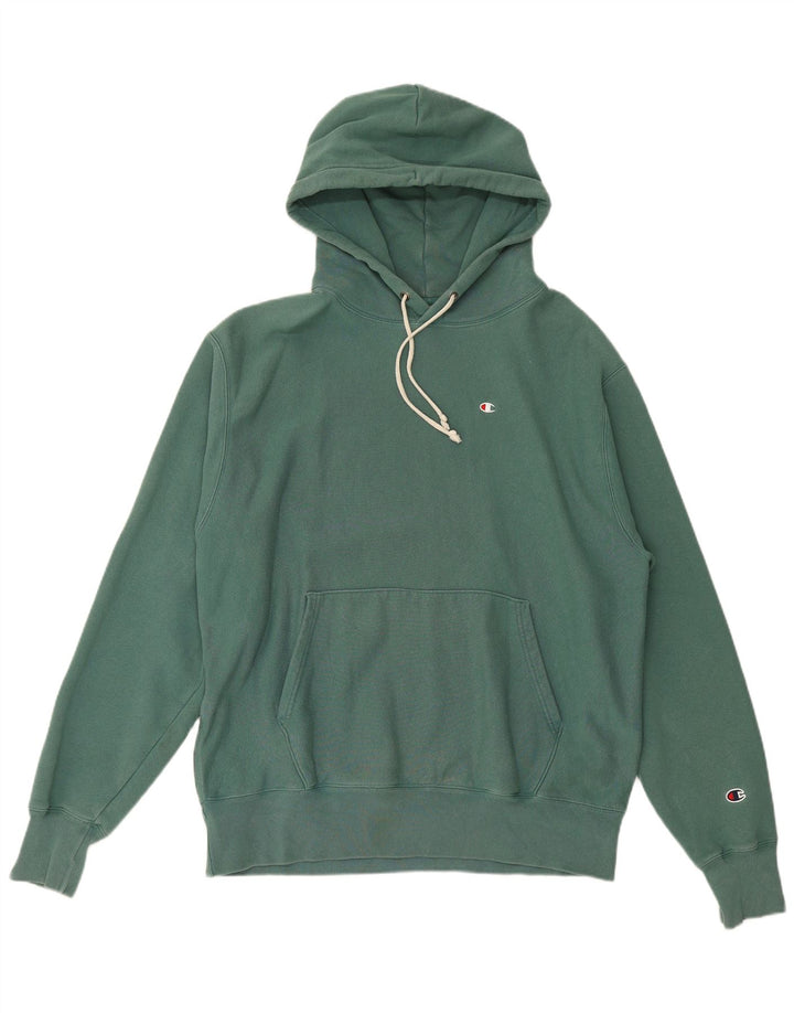 Jumper masculino com capuz Champion grande algodão verde