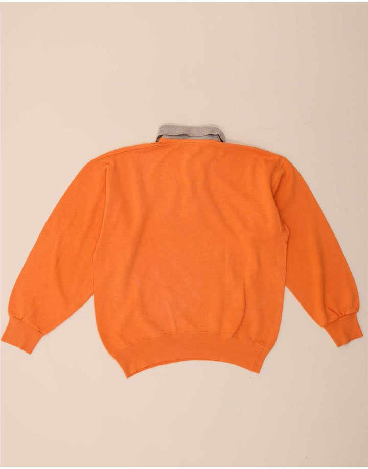 Champion masculino polo pescoço moletom jumper médio laranja