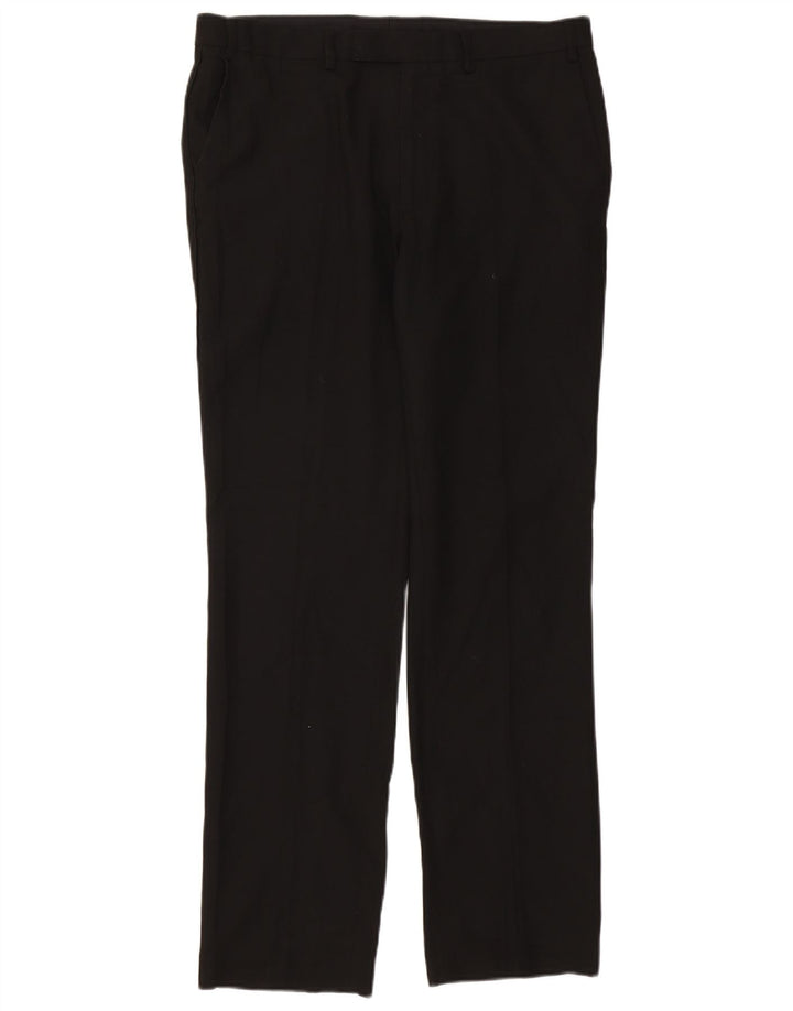 Calça masculina Marks & Spencer Slim Fit W34 L32 preta