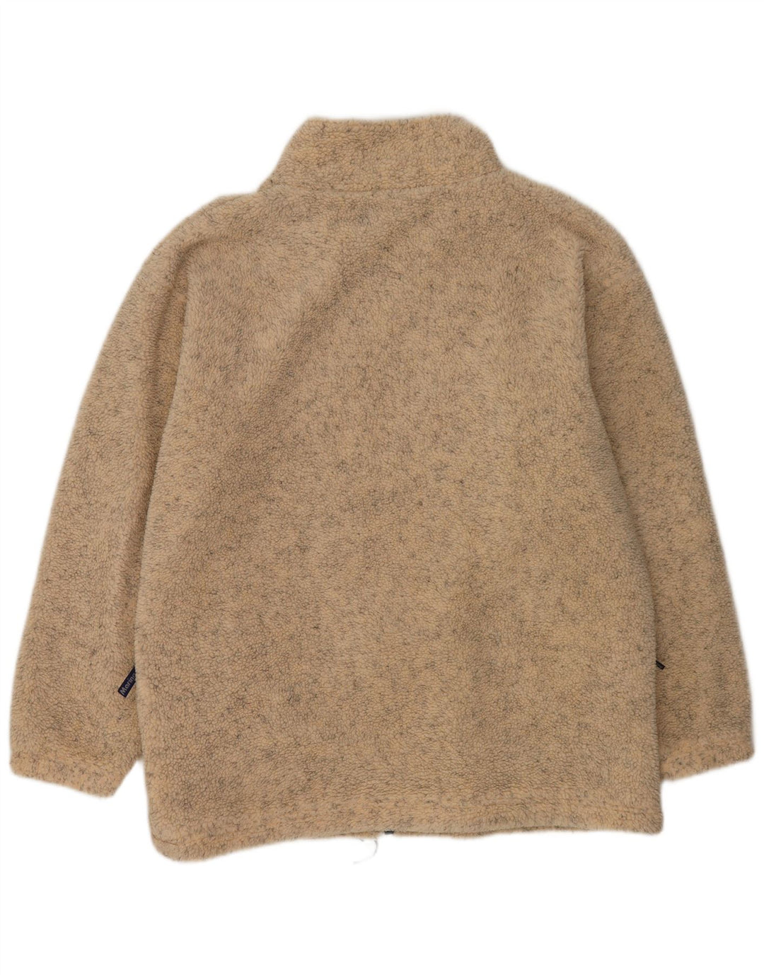 Jaqueta de lã masculina vintage UK 42 XL poliéster salpicado bege