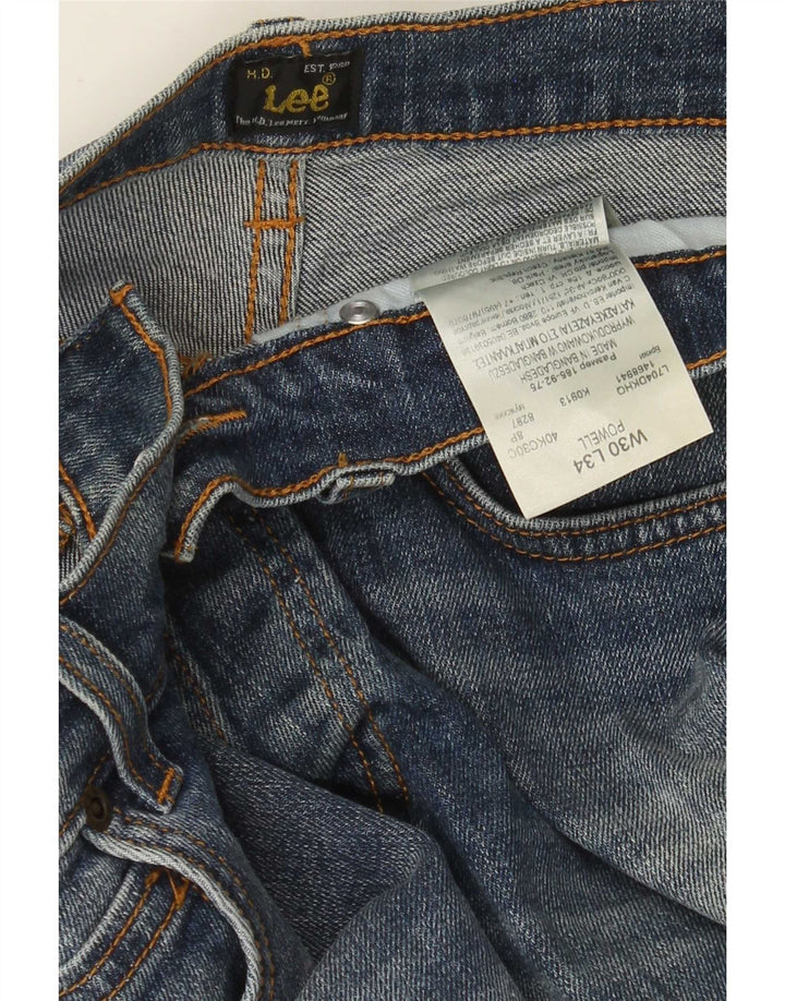 Lee Mens Powell Slim Jeans W30 L28 Azul Algodão
