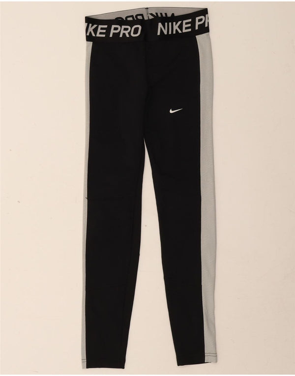 Leggings Nike Dri Fit Graphic para meninas 13-14 anos XL preto colorblock