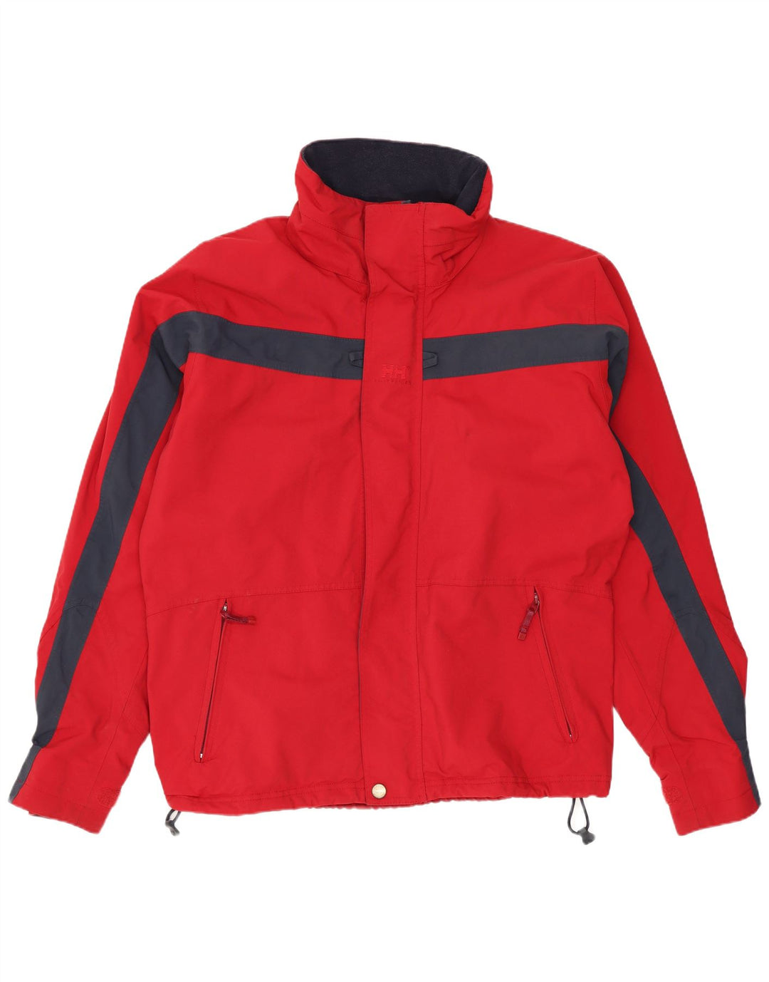 Jaqueta corta-vento masculina HELLY HANSEN UK 38 médio vermelho colorblock nylon