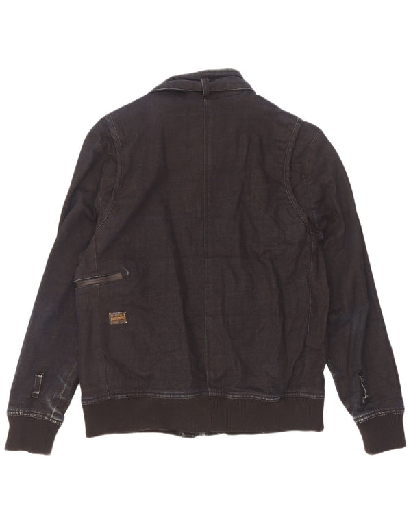 Jaqueta bomber militar masculina G-Star UK 42 XL algodão preto