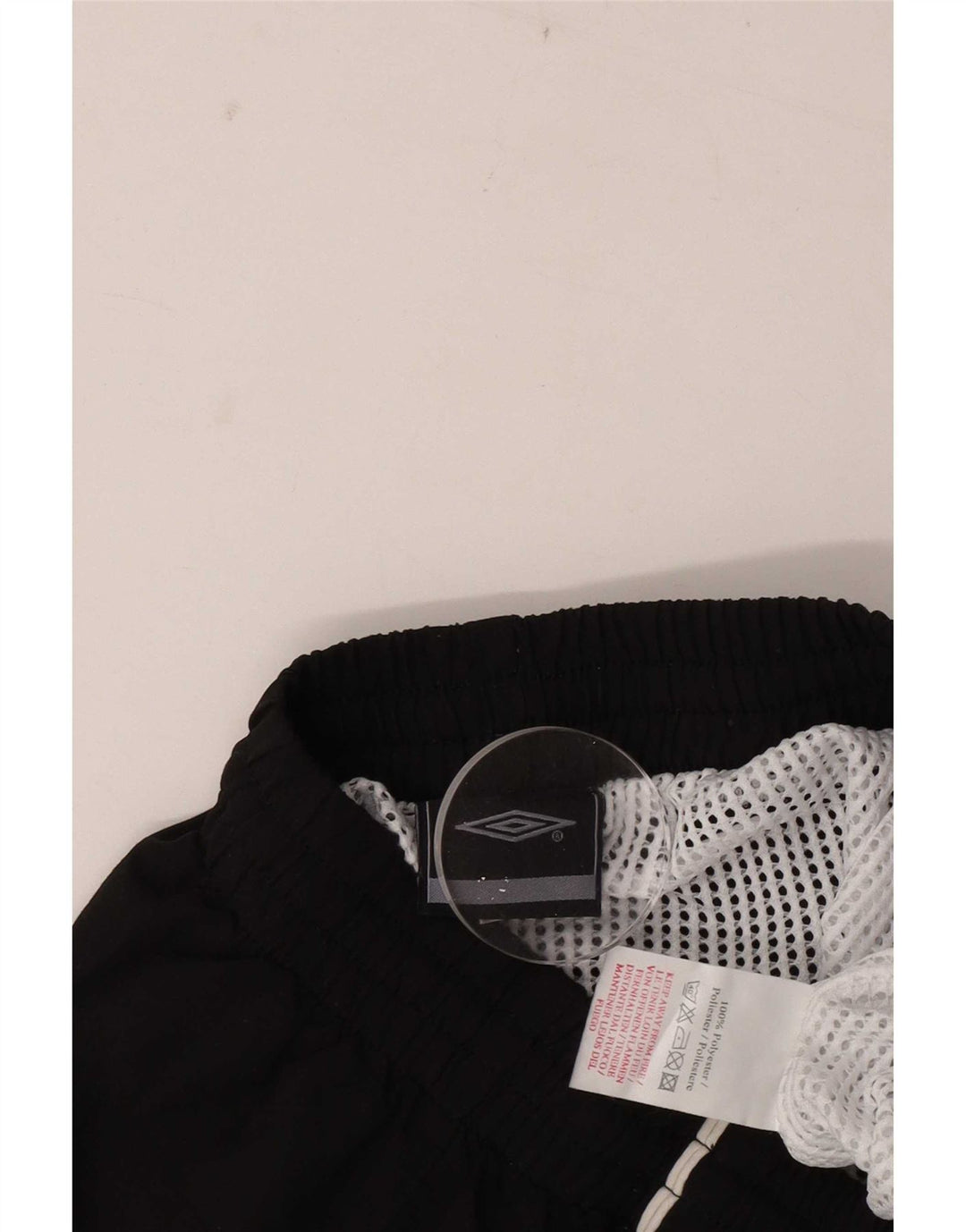 Umbro Mens Graphic Sport Shorts Médio Preto Poliéster