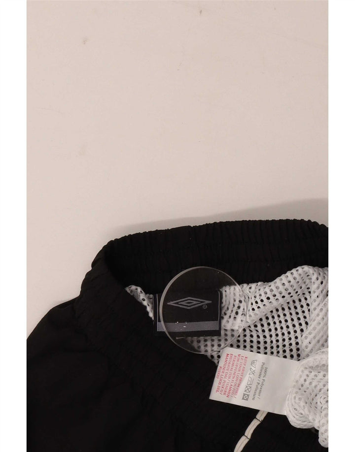 Umbro Mens Graphic Sport Shorts Médio Preto Poliéster