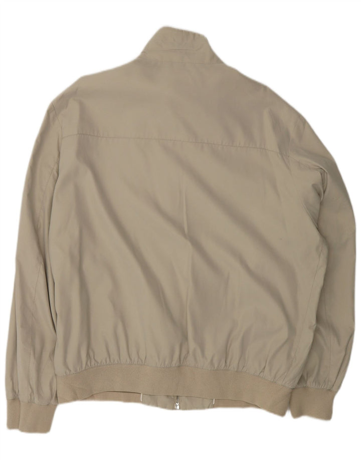 Jaqueta bomber masculina Paul & Shark UK 42 XL poliéster cinza