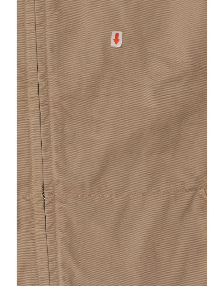 Jaqueta bomber masculina vintage UK 40 algodão bege grande