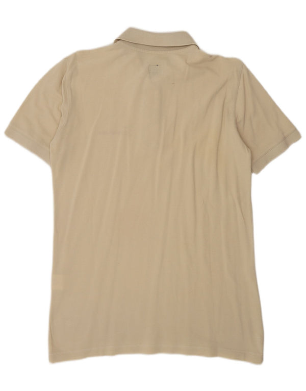 Camisa polo masculina Calvin Klein Jeans algodão bege médio