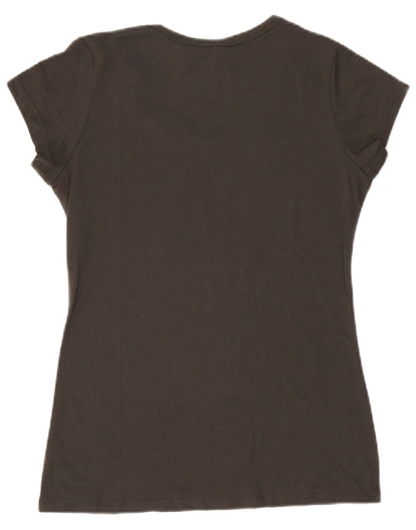 Camiseta feminina G-Star UK 12 algodão cáqui médio