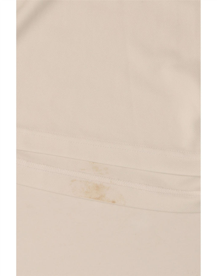 Adidas Mens Climalite Camiseta Top XL Branco Poliéster