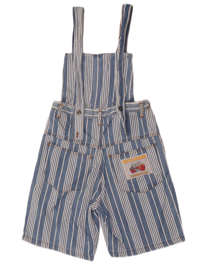 Shorts feminino vintage W28 listrado azul médio