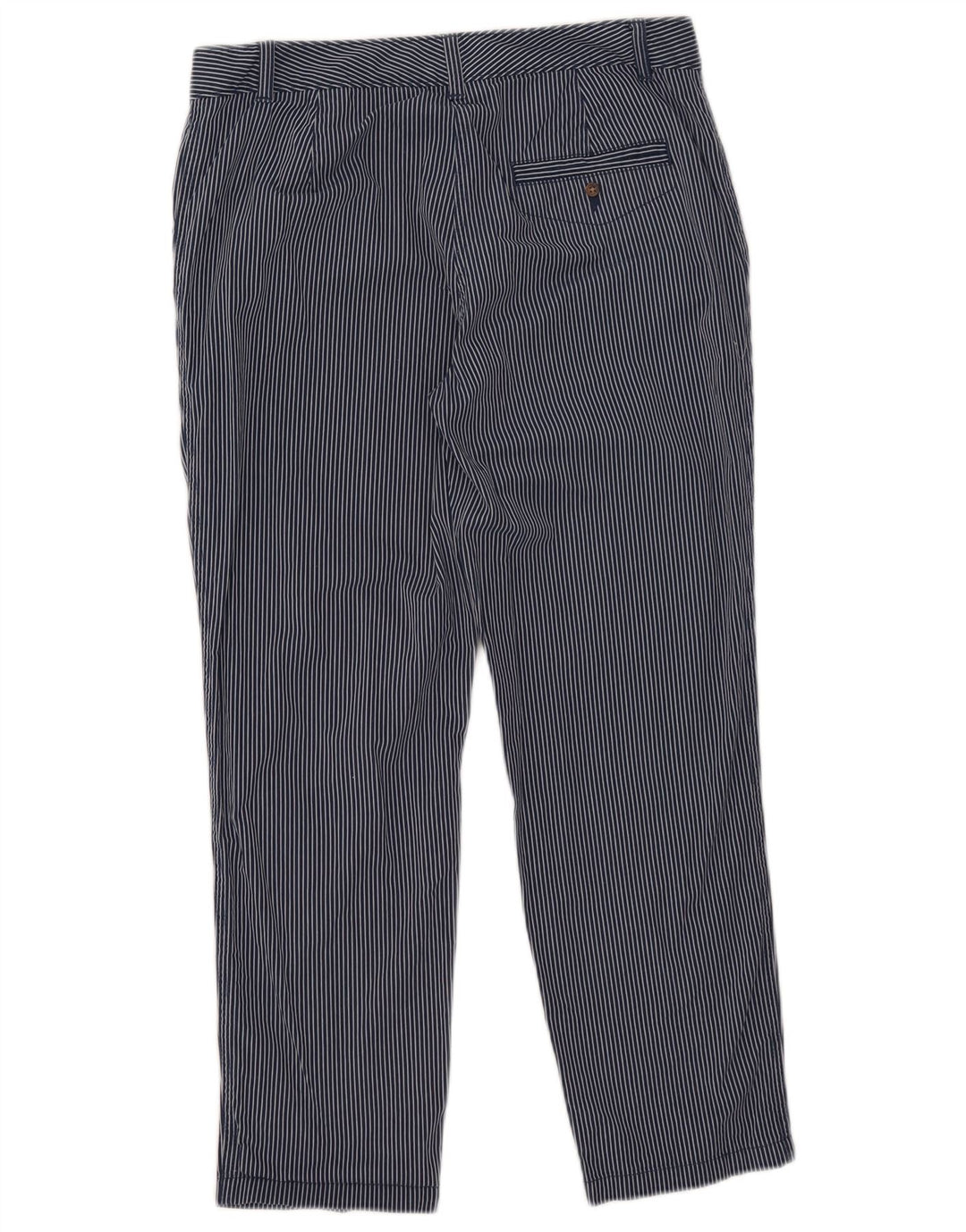Calça Chino Feminina Marks & Spencer Reino Unido 12 Médio W30 L26 Azul Marinho