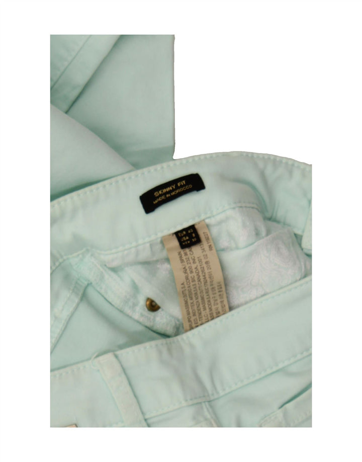 MASSIMO DUTTI Womens Skinny Casual Trousers EU 40 Medium W30 L31 Turquoise Vintage Massimo Dutti and Second-Hand Massimo Dutti from Messina Hembry 