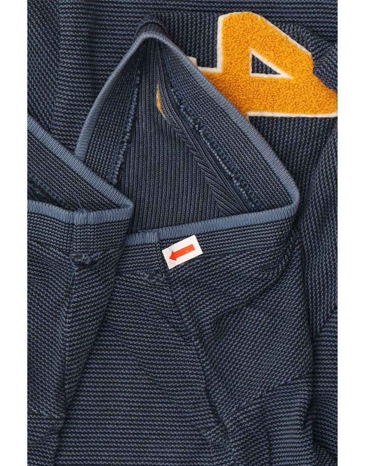 Camisa polo masculina SUPERDRY The Classic Polo Graphic 3XL azul marinho risca de giz