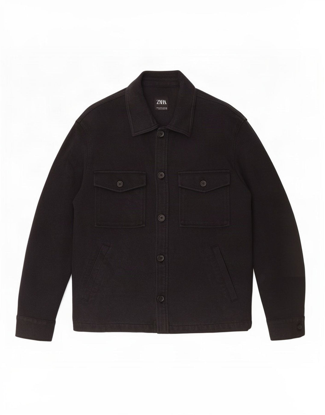 Jaqueta utilitária masculina Zara UK 38 azul marinho médio