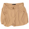 Zara Shorts feminino casual grande W32 bege